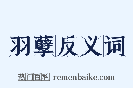 羽孽反义词是什么意思的图片